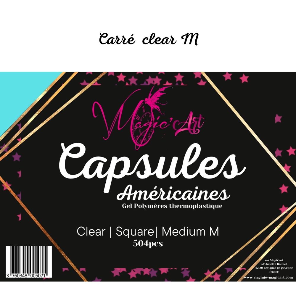 Boite Capsules “GEL” – Carré M - Capsules - Virginie Magic'art