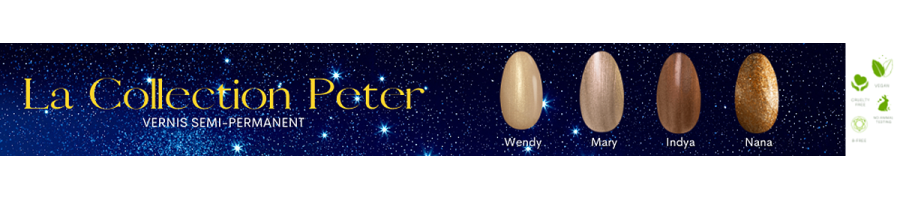 Collection Peter, des vernis semi permanent Virginie Magic'Art